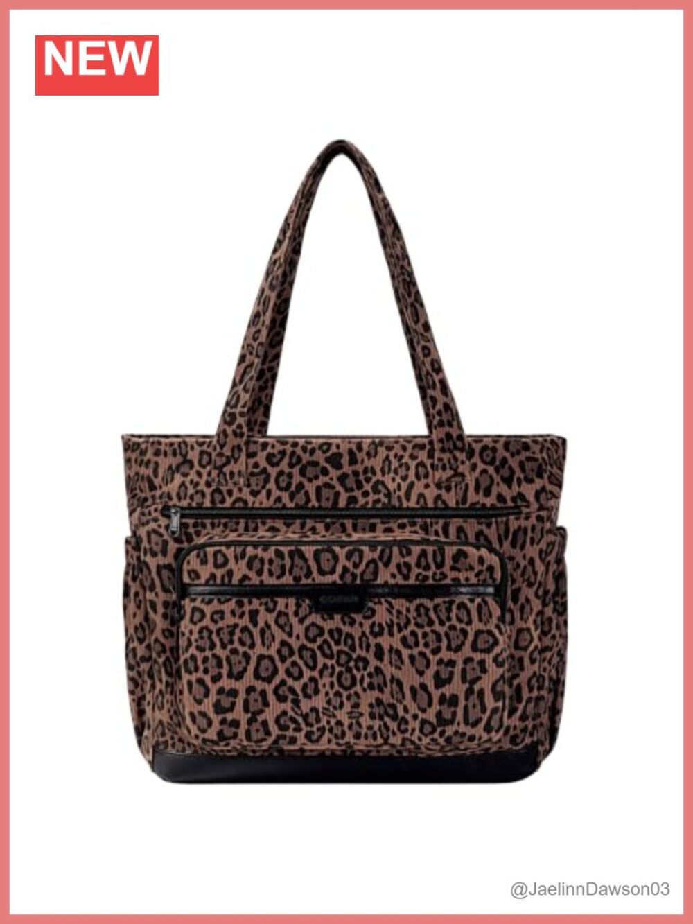 Oversize Corduroy Tote Bag 15.6" Laptop Work Travel Purse